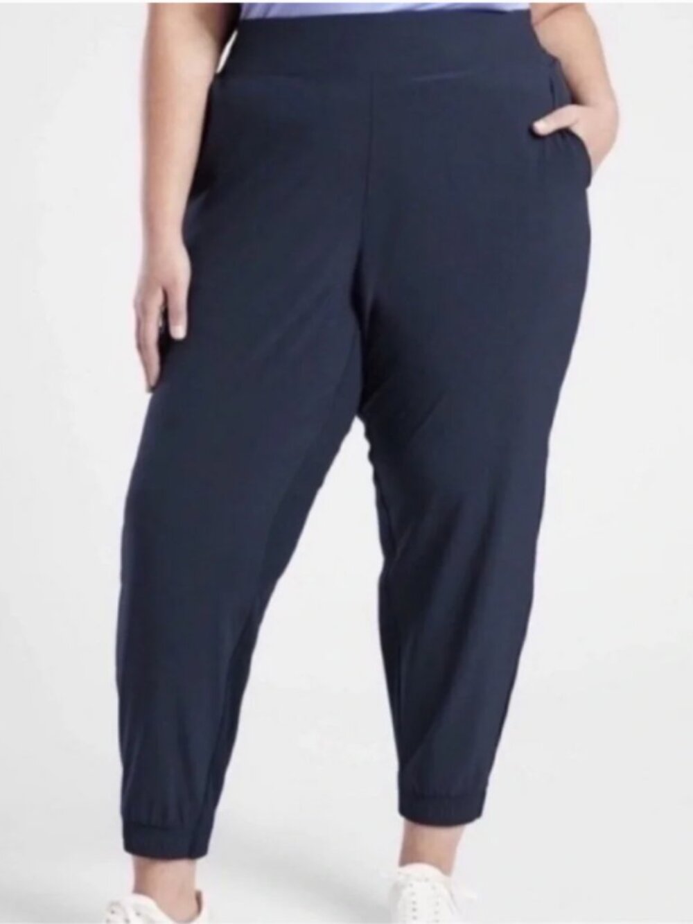 Athleta Brooklyn Legacy Mid Rise Jogger Pant, Navy - Womens 24